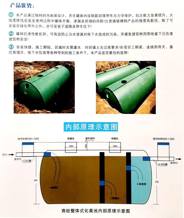 安丘玻璃钢化粪池